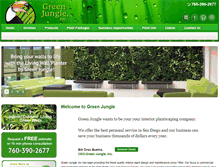 Tablet Screenshot of greenjungleinc.com